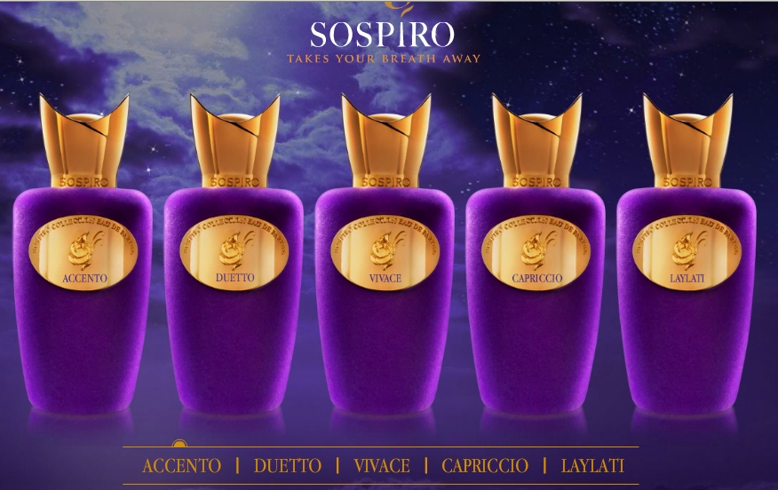 Sospiro Perfumes a new Line by niche perfumery Xerjoff