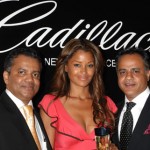 Beauty Contact President and Developer of the Cadillac Fragrance, Alwyn Stephen, Claudia Jordan, and Sanjay Bawa, Director Sales for N America- Beauty Contact Inc. Beauty Contact President and Developer of the Cadillac Fragrance, Alwyn Stephen, Claudia Jordan, and Sanjay Bawa, Director Sales for N America- Beauty Contact Inc.