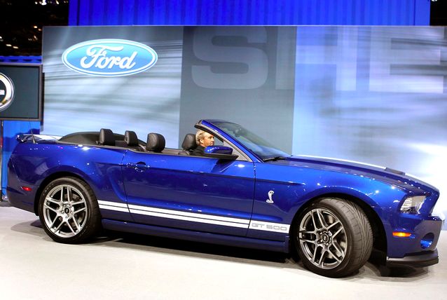 Ford introduces the Shelby Mustang GT500 convertible during the media 