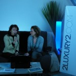 Creezy Courtoy and Barbara Coignet during 2luxury2 interview