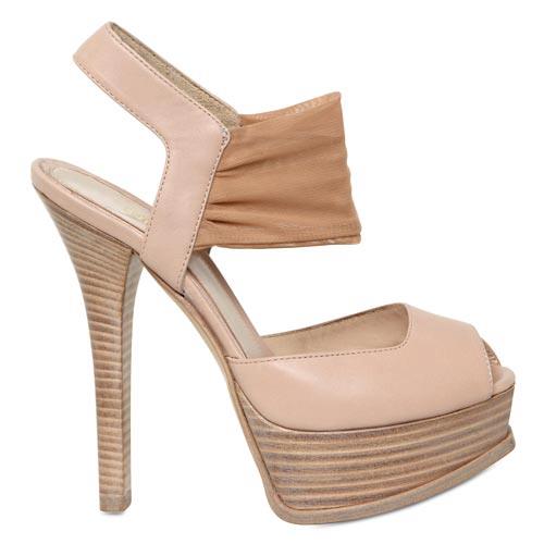 Fendi women's beige suede cutout platform booties | AAB Shoes