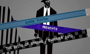 Louis Vuitton a notch on LV belts 2012
