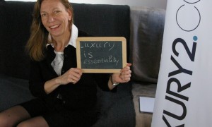 Beatrice de Damas in 2LUXURY2 stand during 1618 Sustainable Luxury Fair Paris