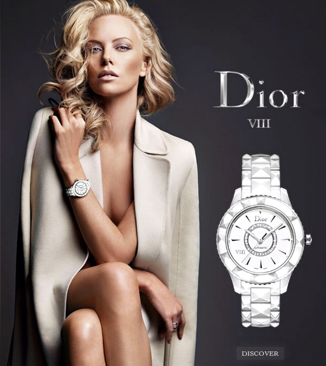 dior ceramic watch white