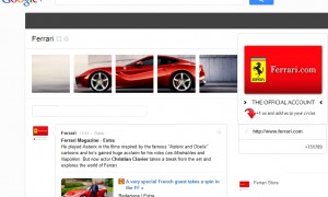 ferrari google plus