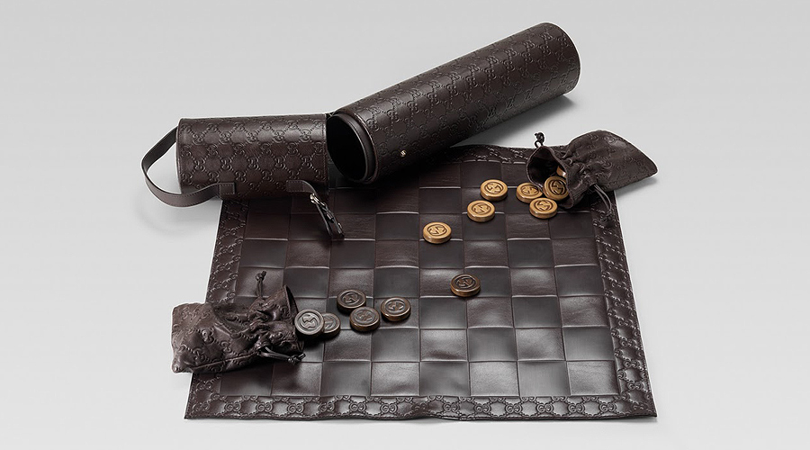 World’S Most Exclusive Board Games: Guccissima All-Leather Checkers Set