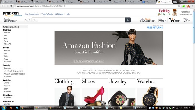 Amazon sales clothing website
