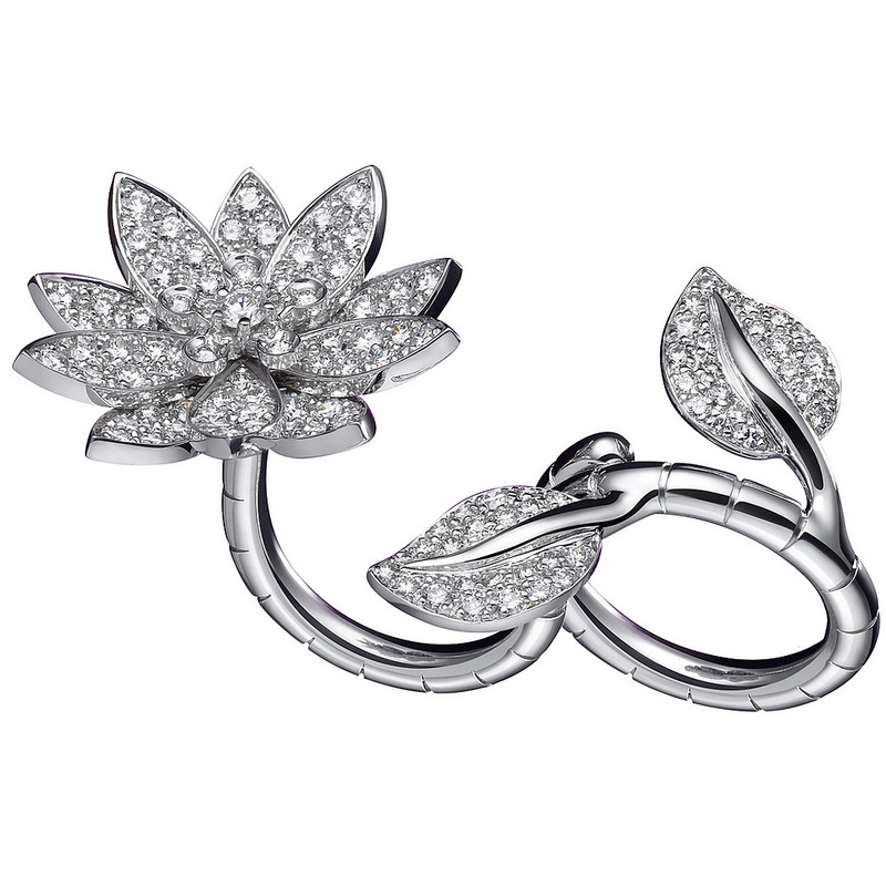 Van Cleef & Arpels Lotus “Between the Finger” Ring: 3D Ingenious Mechanism