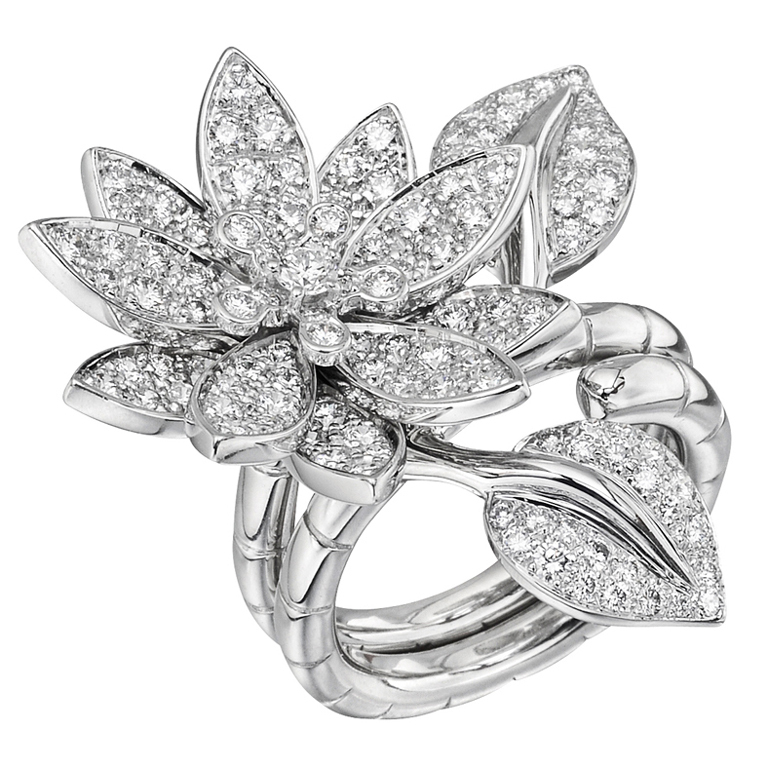 Van Cleef & Arpels Lotus “Between the Finger” Ring: 3D Ingenious Mechanism_1