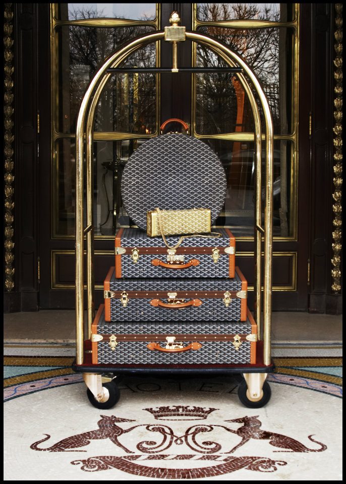 goyard trolley bag