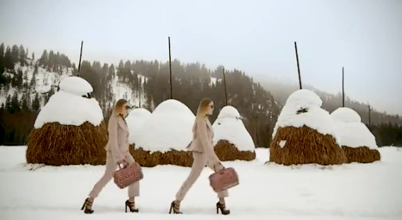 Winter Wonderland Fashion Ads : Louis Vuitton Gstaad Resort