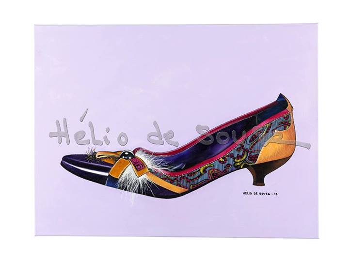 Another shoe painting oil on canvas Shoe has Soul collection Shoe has soul