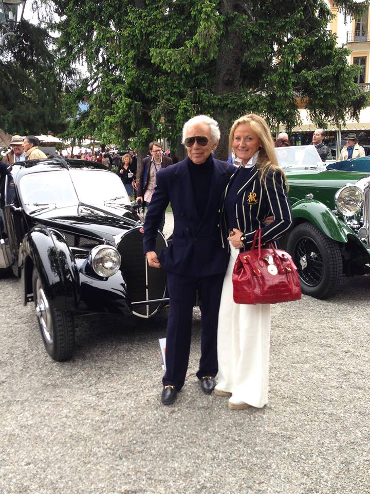 Ralph Lauren and his wife Ricky attending the Concorso d'Eleganza