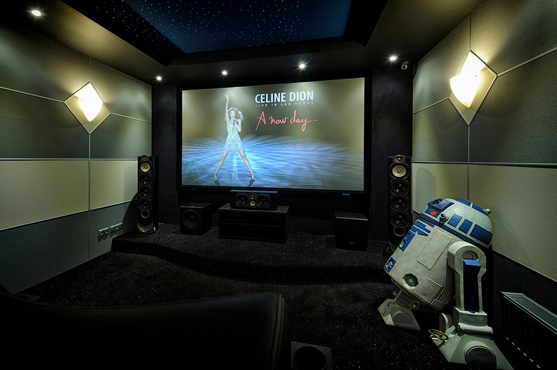 A star ceiling in your home cinema-starscape