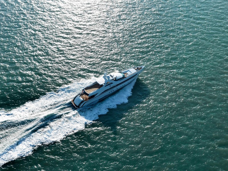 Amore Mio is the largest and most powerful sports yacht ever built in the Netherlands