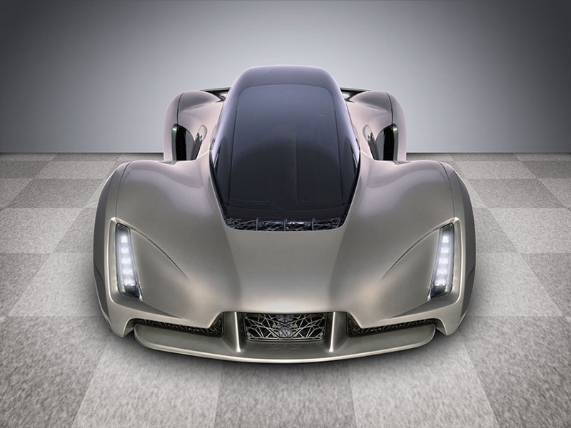 Blade supercar with 3D printed chassis
