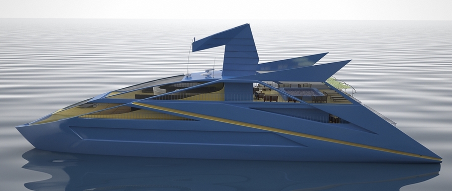 Blue Bird superyacht by designer -vasilyklyukin