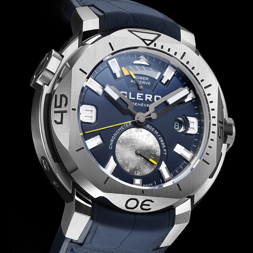 CLERC Hydroscaph GMT Power-Reserve Chronometer dive watch - baselworld 2016