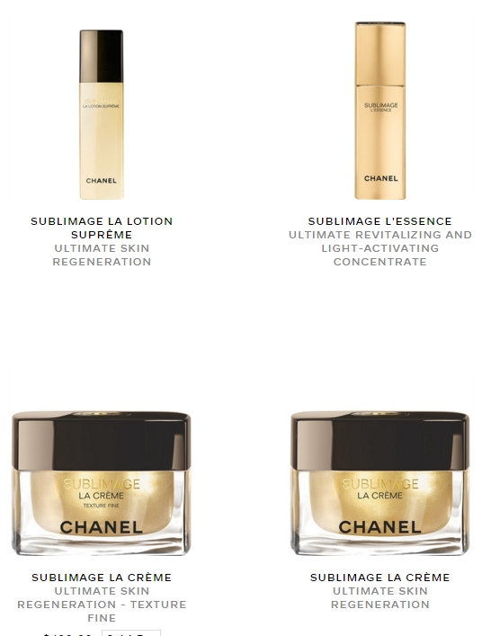 Chanel Sublimage Collection
