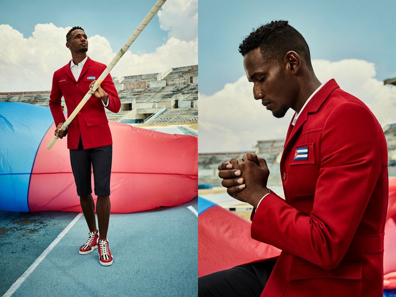 Christian Louboutin dresses Cuban olympians with elegant non-performance ensembles-