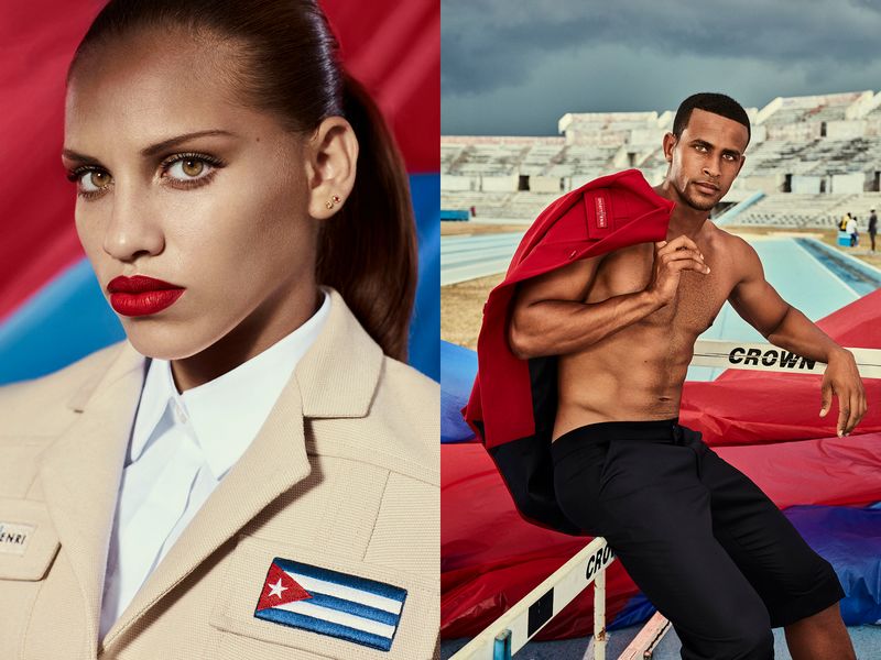 Christian Louboutin dresses Cuban olympians with elegant non-performance ensembles