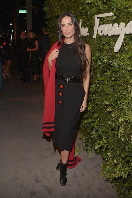 Demi Moore wears Ferragamo in Beverly Hills