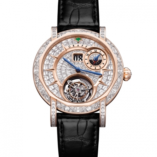 Diamond MasterGraff Grand Date Dual Time Tourbillon