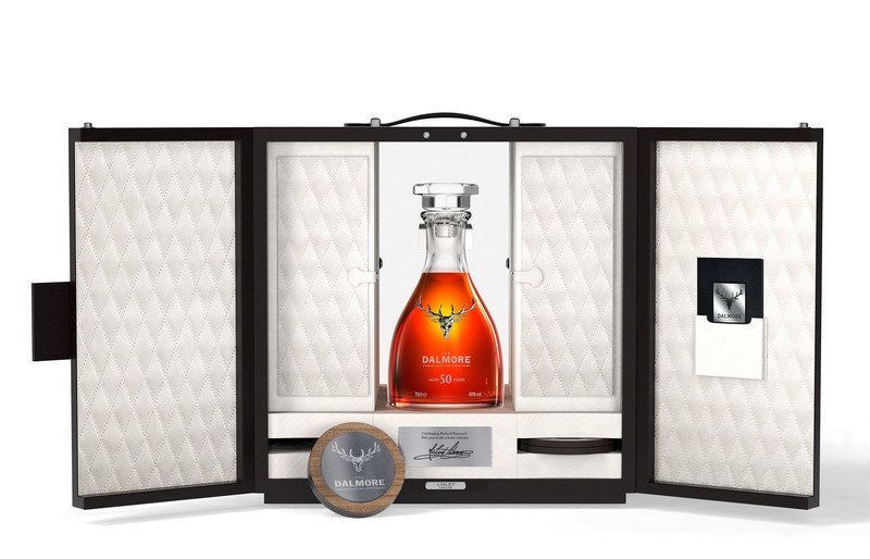 Each bottle of The Dalmore 50 is held within a presentation case designed and crafted by the accomplished furniture makers at LINLEY