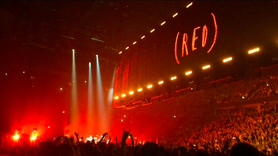 Eat RED Drink RED Save Lives  -U2 tour