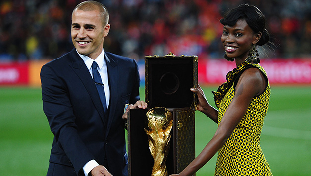 Louis Vuitton presents the FIFA World Cup™ Trophy Case escorted by