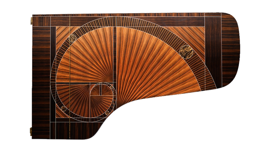 Fibonacci piano - teinway & Sons’ 600,000th piano - Fibonacci by master artisan Frank Pollaro