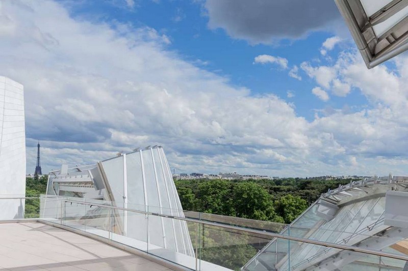 Fondation Louis Vuitton - from the roof terrace - terasa