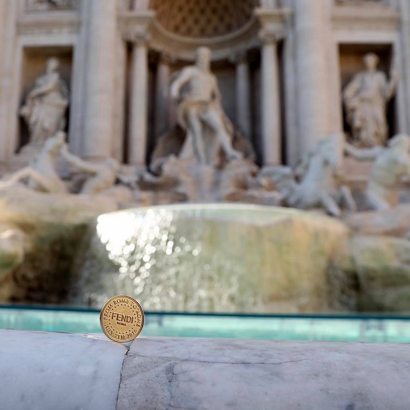 Fontana di Trevi Rome for Fendi90years-From Rome with Love