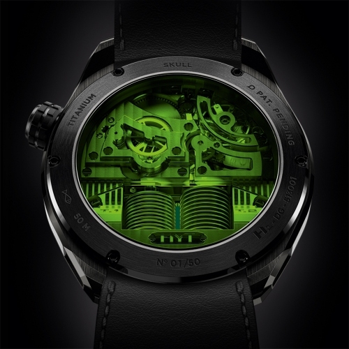 HYT Skull Green Eye watch - Baselworld 2015-bacj