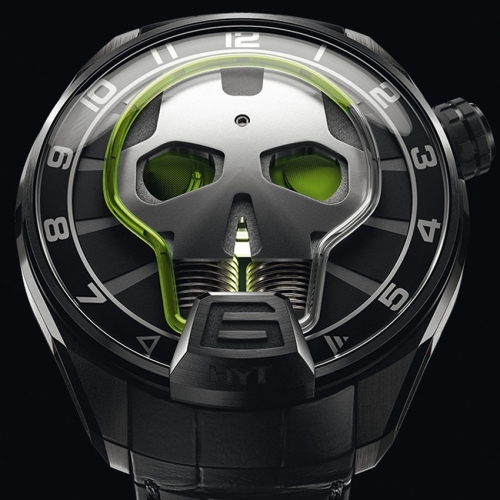 HYT Skull Green Eye watch - Baselworld 2015