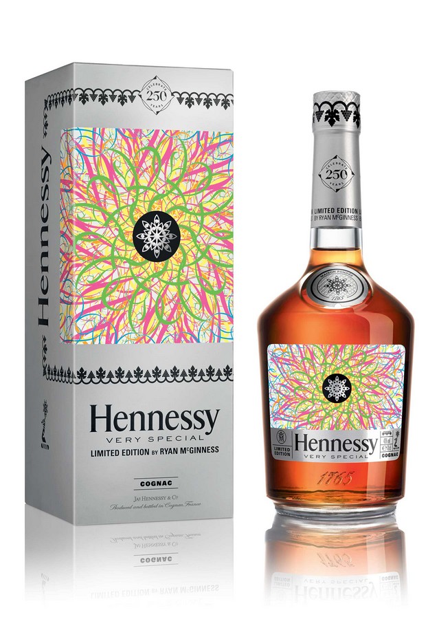 Hennessy V.S Limited Edition by Ryan McGinness Bottle and Case