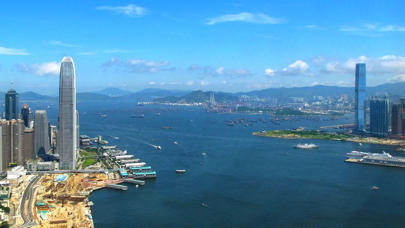 Hong Kong aerial view