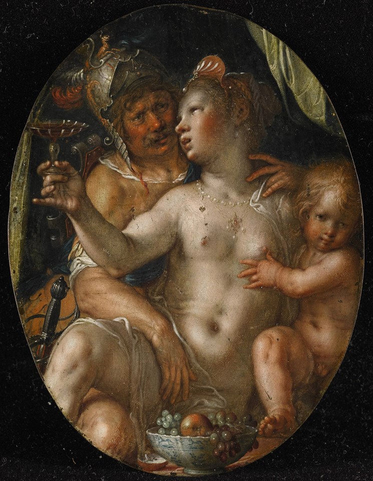 Joachim Anthonisz. Wtewael, Mars Venus and Cupid