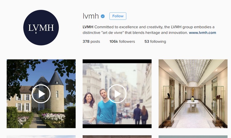LVMH instagram