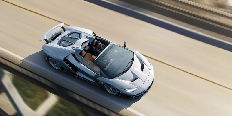 Lamborghini debuts Centenario Roadster in California, USA-2016-2luxury2com drone view