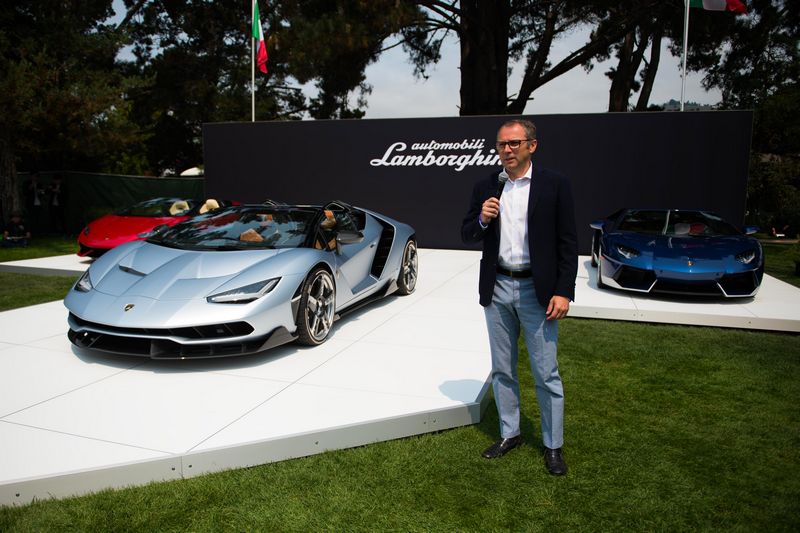 Lamborghini debuts Centenario Roadster in California, USA