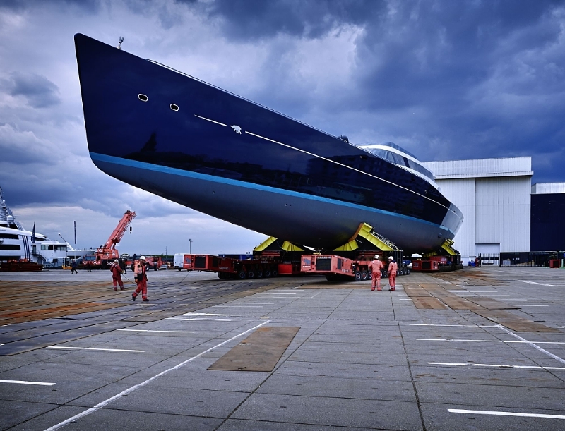 Launch P85 -85-meter Tripp Design luxury sailing yacht launched by Oceanco and Vitters Shipyard