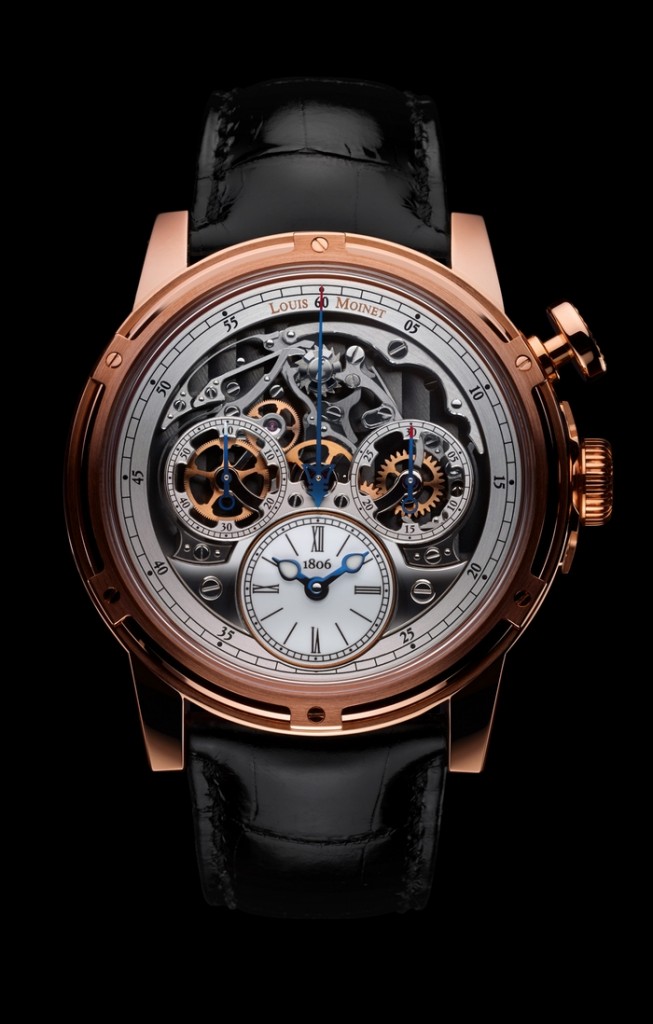 Louis Moinet Memoris 2015 model - the first chronograph-watch in watchmaking history