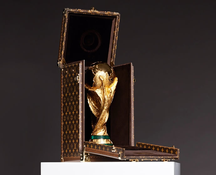 FIFA commissions louis vuitton to design traveling case for world cup trophy