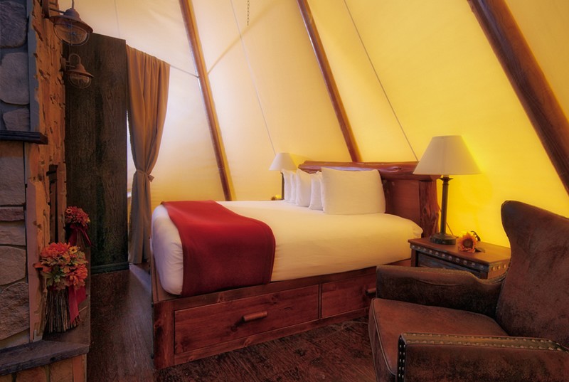 Luxe Teepees at Westgate River Ranch Resort & Rodeo in River Ranch-2016-the bed