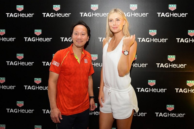 Maria Sharapova and Michael Chang for Tag Heuer 2015