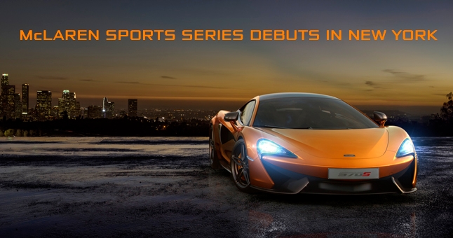 McLaren Sports Series debuts in New York 2015