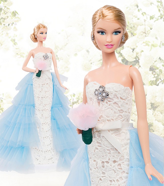 A coveted collectible for all ages: Limited Edition Oscar de la Renta Bridal  Barbie Doll 