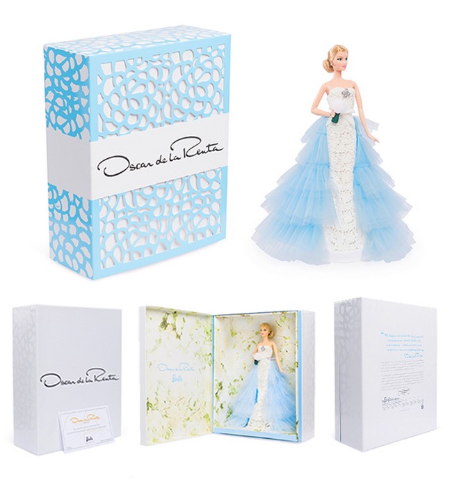 Oscar de la Renta Bridal Barbie Doll box