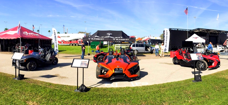 POLARIS LIMITED EDITION SLINGSHOT AT DAYTONA BIKE WEEK 2015 -Three different ways to feel the rush